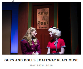 Guys And Dolls | Gateway Playhouse Â© KATELIN KEANE PHOTOGRAPHY